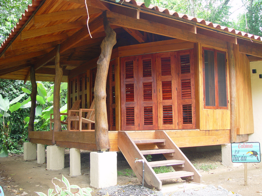 A Forest Lodge Wooden Cabin Built by Rarewood General Contractor in Puerto Jimenez Osa Peninsula