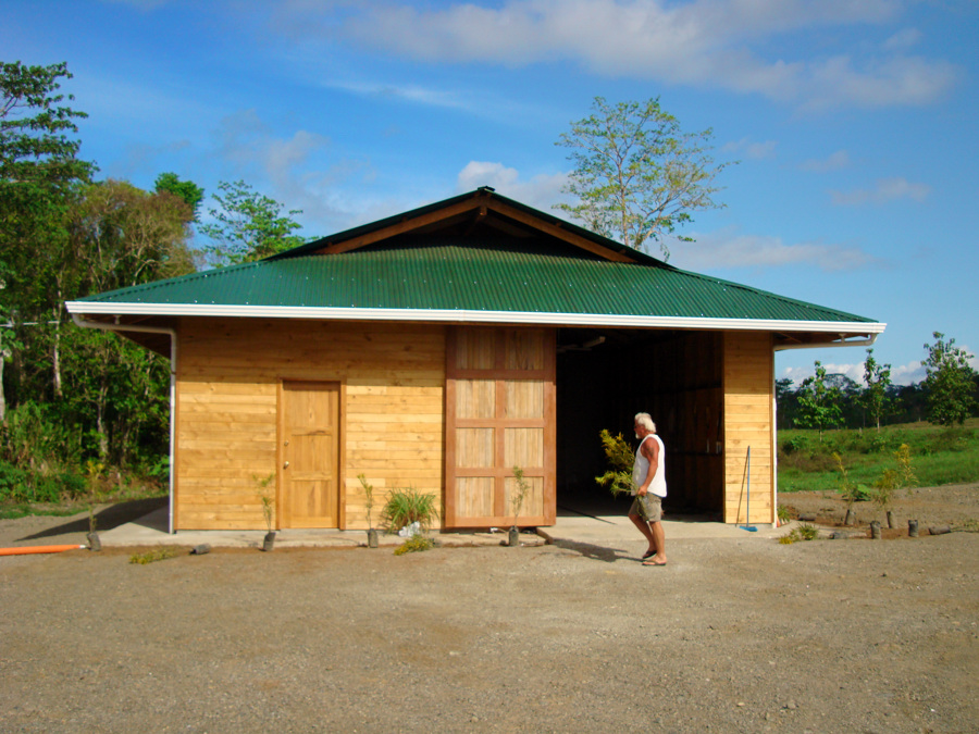 Caretaker house and Boat Storage Built by Rarewood General Contractor in Puerto Jimenez Osa Peninsula